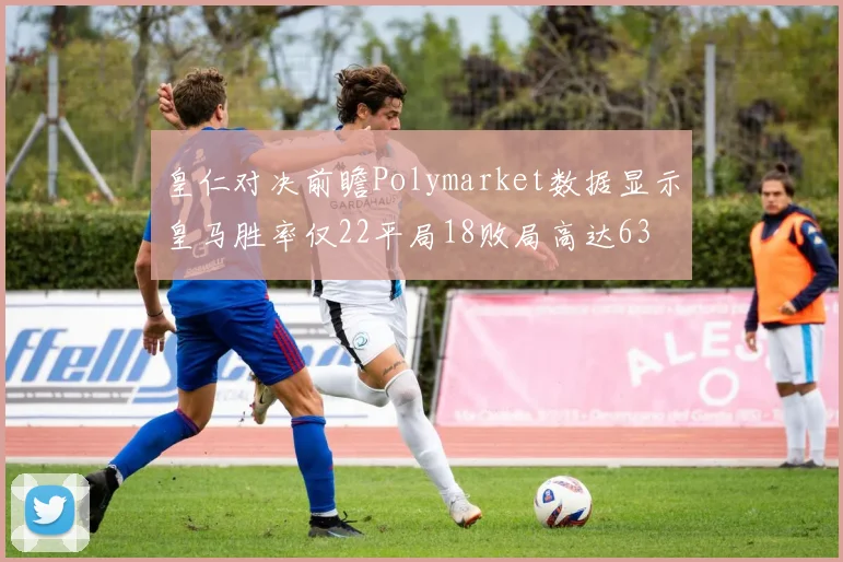 皇仁对决前瞻Polymarket数据显示皇马胜率仅22平局18败局高达63